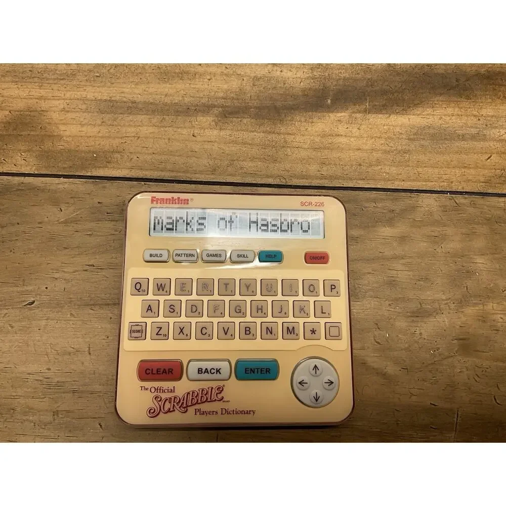 Franklin SCR-226 The Official Scrabble Players Dictionary Electronic Tested
